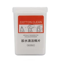 1 Box 200pcs Cotton Clean Cleaning Pads Wipe For Eyelash Extension Glue Bottle Mouth Nail Removal Towels Cotton Piece 2