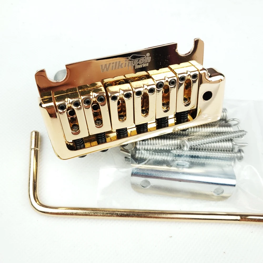 Ponte Di Sistema Tremolo Per Chitarra Elettrica A Doppio Altalena In Oro 2 Post Point Wilfreddy Per Chitarra Strat E Suhr Wov08
