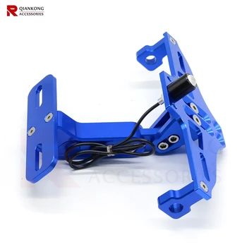 

For APRILIA All models All years Universal CNC Motorcycle Adjustable Angle Aluminum License Number Plate Frame Bracket Holder
