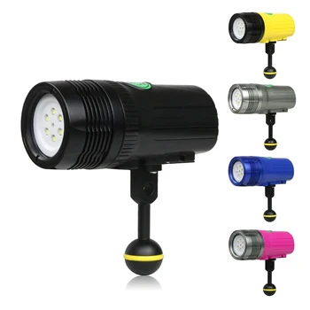 

2500 Lumens Scuba Diving Flashlight LED Photography Video light underwater 100m waterproof Tactical torch Lamp