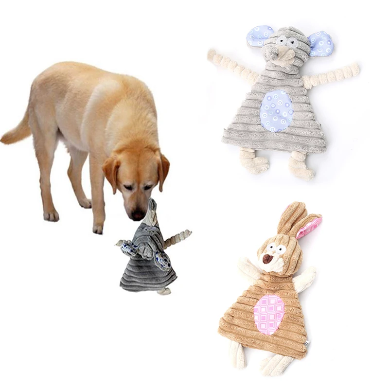 

Dog Toys Stuffed Dog Chew Cat Toys Squeak Lovely Pet Teeth Training Bite-resistant Toy Dog Plush Training Toy Pet Supplies
