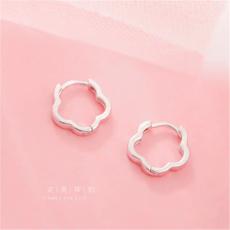 925 серебряные серьги Цветы Знаменитости темперамент Женская мода ювелирные изделия