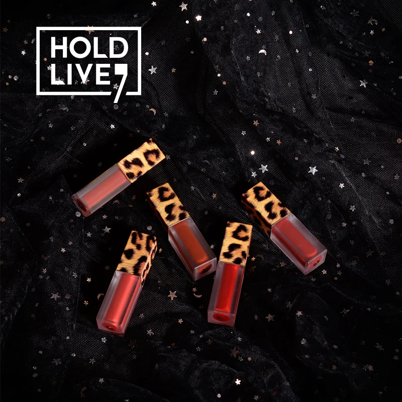 Hold Live Leopard Texture Matte Lip Gloss Velvet Liquid Lipstick Tint Waterproof Sexy Color Pigment Lip Gloss Batom Nude Makeup Hold Live Leopard Texture Matte Lip Gloss Velvet Liquid Lipstick Tint Waterproof Sexy Color Pigment Lip Gloss Batom Nude Makeup