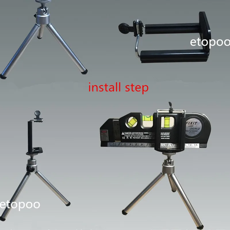 

4 in 1 Accurate Multipurpose Laser Level Lever with tripod Cross Projects Horizontal Vertical Laser Light Beam Measure Tape