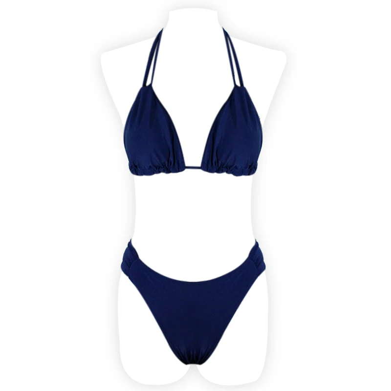 Sexy High Waist Bikini 2020 New Swimwear Push Up Micro Bikini Set Solid Print Swimming For Suit Female Swimsuit Biquini Bathing