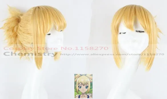 Dr. STONE Kohaku Косплей hairwear с шапочкой | Тематическая одежда и униформа