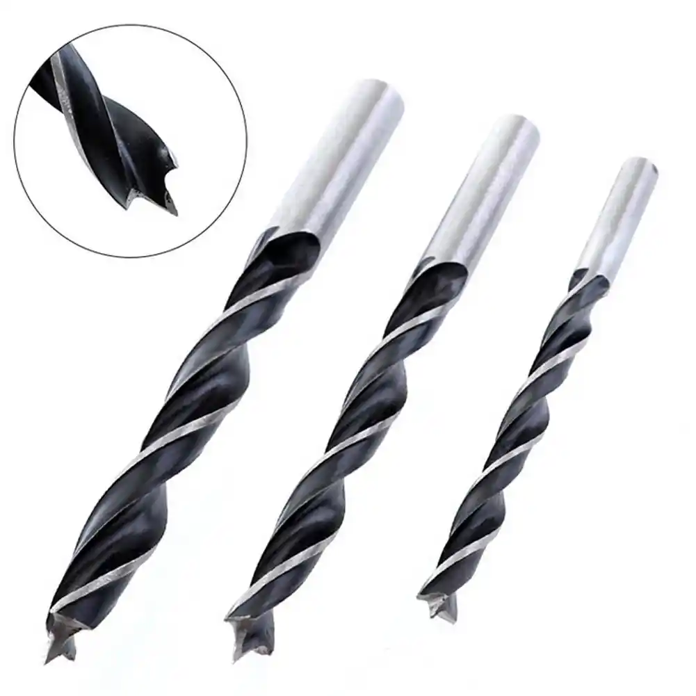3pcs/set woodworking twist drill hss twist step