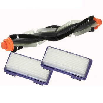 

Hot TOD-1pcs Replacement Combo Roller Brush+HEPA Filterx2 for Neato XV-21 XV Signature Pro XV-11 XV-12 XV-15 Curved Combo Roller