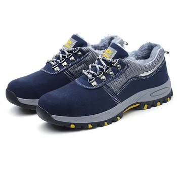 

Men Casual Breathable Steel Toe Caps Work Safety Shoes Anti-pierce Building Site Worker Security Shoes Big Size