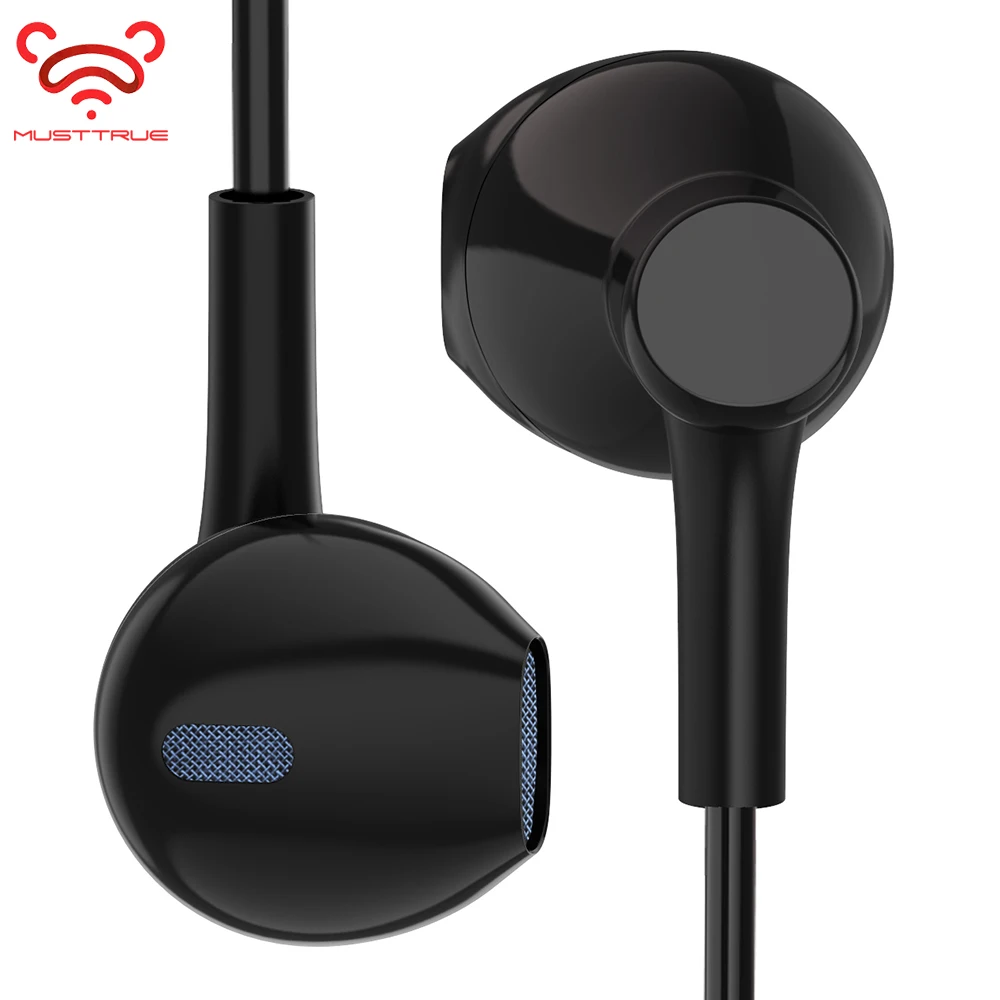 MUSTTRUE оригинальные наушники вкладыши с микрофоном гарнитура Hi Fi стерео для iPhone 5 5S