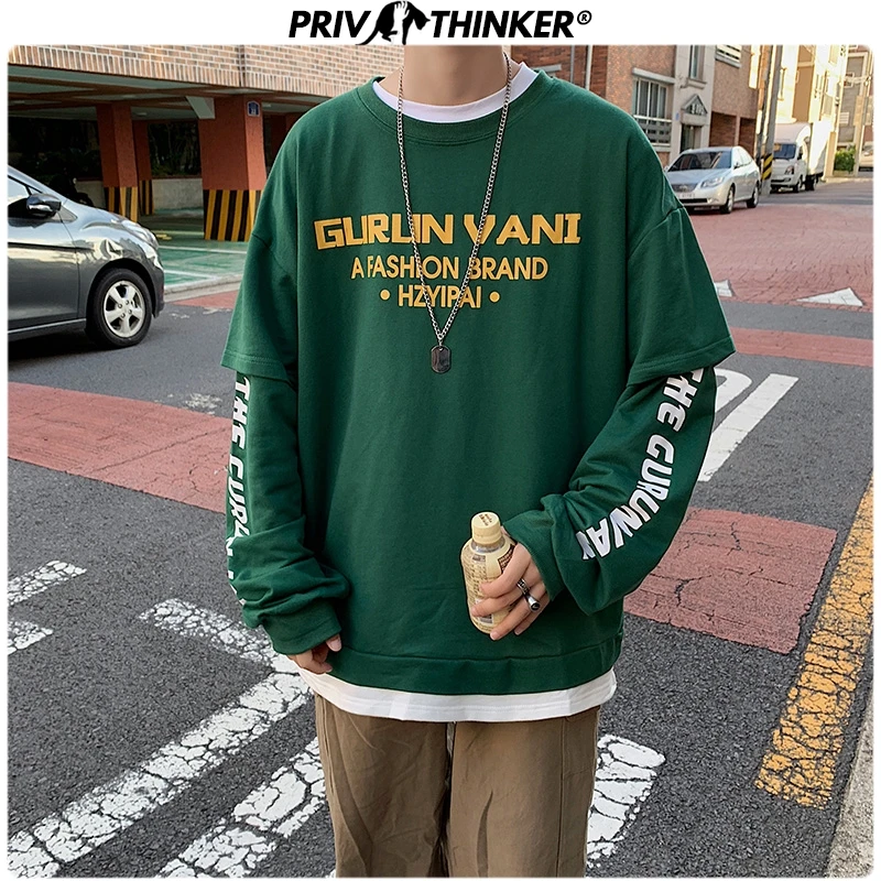 Privathinker,, модные мужские толстовки с буквенным принтом, уличная одежда, большие размеры, мужские повседневные пуловеры, топы в стиле хип-хоп, мужские синие худи