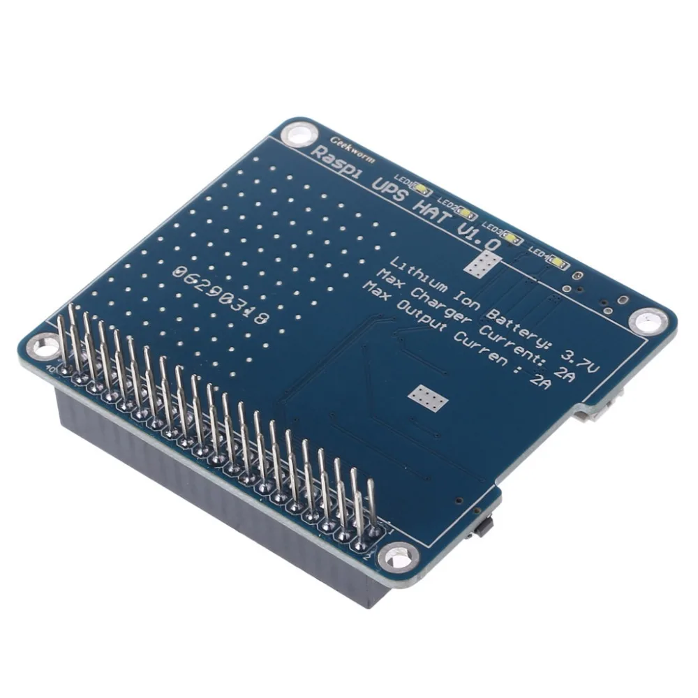 1 шт. UPS HAT Board+ 2500 мАч литиевая батарея для Raspberry Pi 3 Model B/Pi 2B/B+/A+ плата модуль Прямая поставка