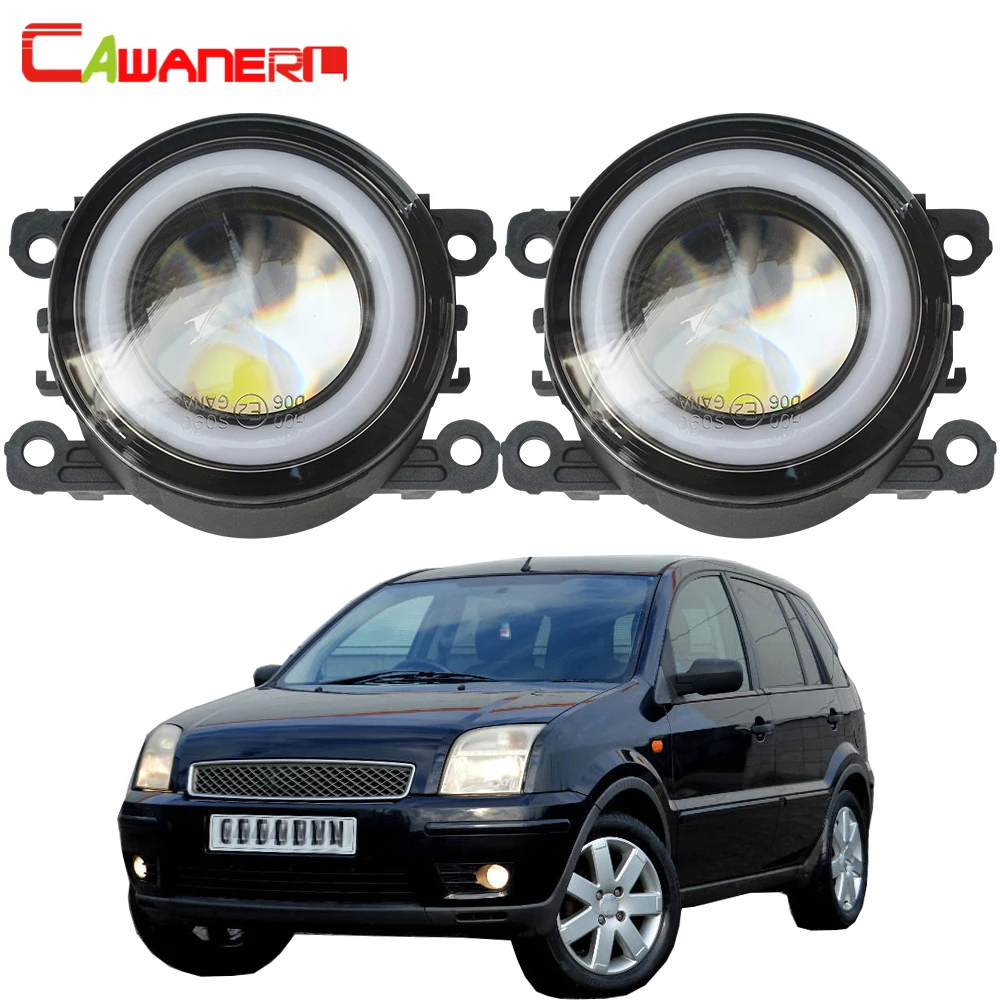 Cawanerl для Ford Fusion Estate JU Автомобильный светодиодный противотуманный светильник COB Angel Eye дневные ходовые огни 12 в 2002 2003 2004 2005 2006 2007 2008