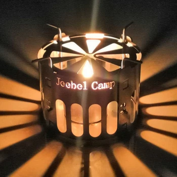 

Super Lightweight Titanium Alcohol Stove Bracket Mini Alcohol Furnace Support Folding Spirit Stove Stand for Backpacking Camping