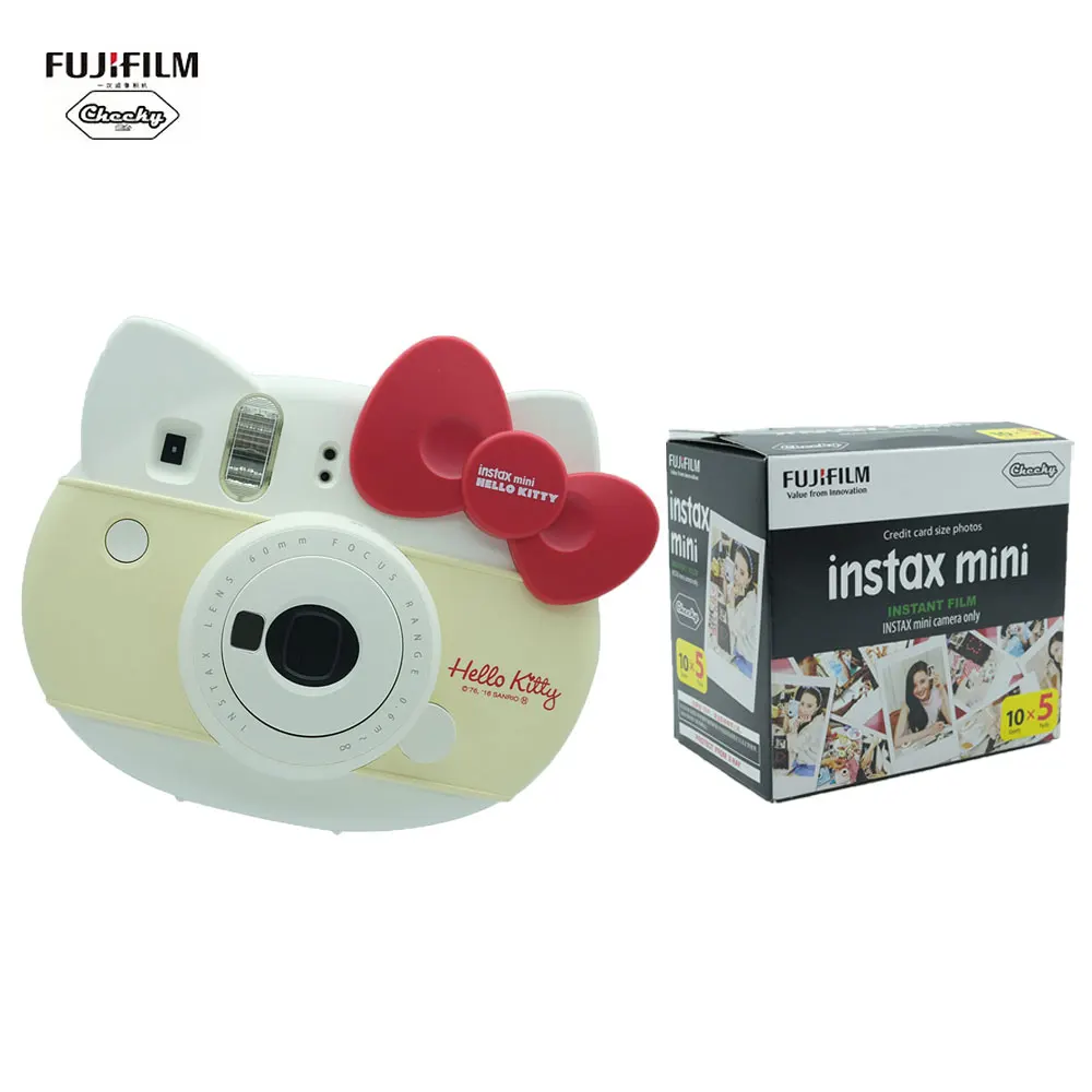 Fujifilm Instax Mini hello kitty Ограниченная серия фотокамера моментальной печати + наклейки
