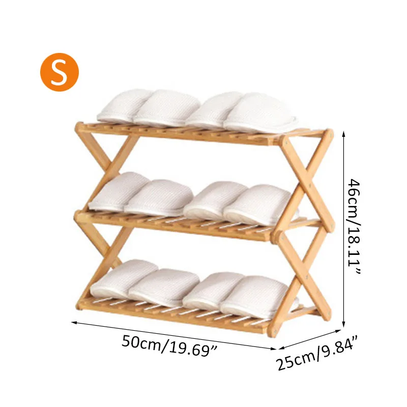 НОВАЯ переносная стойка для обуви натуральная полка для обуви из бамбука сохранение хранение с максимальным использованием полезной площади полка Домашний Органайзер дверь обувного шкафа полка 3-6 слоев