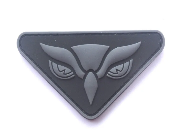 IR Reflective Eye Patches Owl Head Owl Eyes Infrared Tactical Military Patch Armband Biker Decorative Badges Glow In Dark 