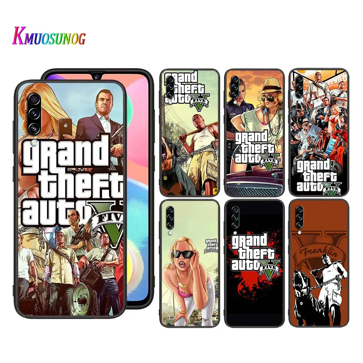 Силиконовый чехол Grand Theft Auto GTA для Samsung Galaxy A90 A80 A70S A70 A60 A50S A40 A30 A20E A20S A10S A10 черный