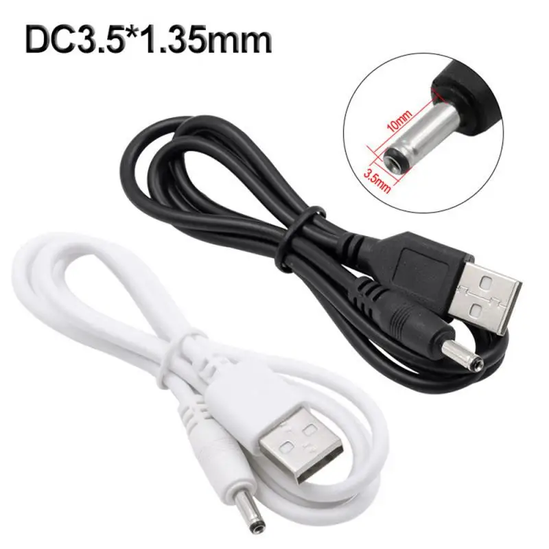 1m DC enchufe adaptador de corriente USB convertir a 3.5X1 35mm 3,5*1,35mm altavoz Cable de carga 5v Cable de alimentación 3,5mm Cable de carga