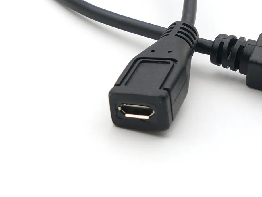 Прямоугольный удлинитель Micro USB кабель для передачи данных штырь гнездо 25