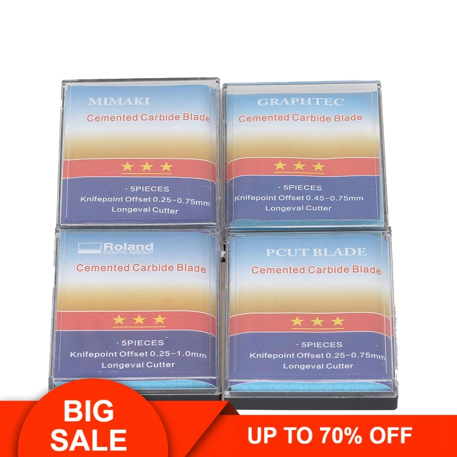 

5PCS 30 or 45 or 60 Degree Vinyl Cutter Roland, Pcut, Mimaki, Graphtec Cutting Plotter Blade High Quality