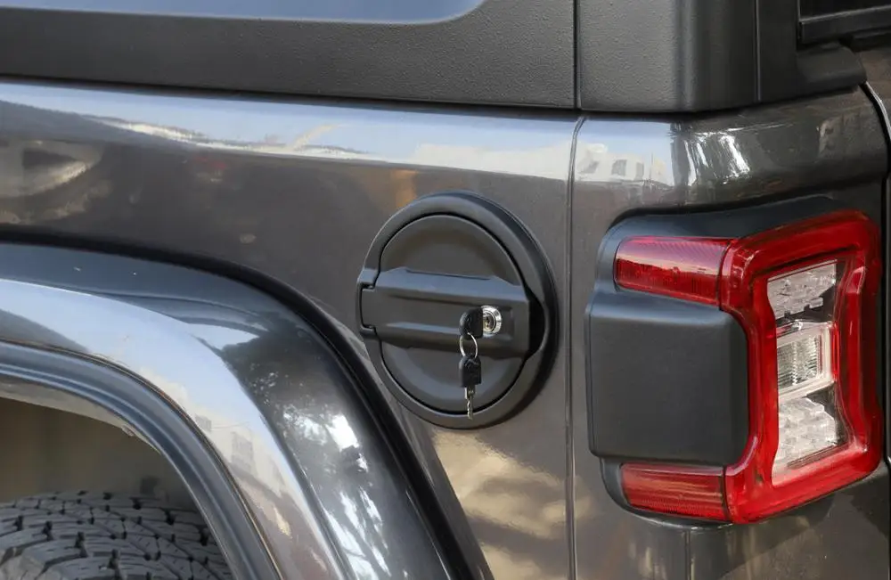 Крышка топливного бака с замком для Jeep Wrangler JL JLU Rubicon Sahara- Jeep Gladiator JT автомобильные Внешние аксессуары черный