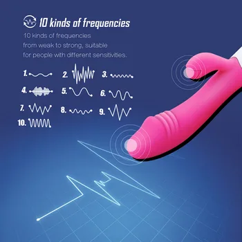 G Spot Dildo Rabbit Vibrator for Women Dual Vibration Silicone Waterproof Female Vagina Clitoris Anal Massager Sex Toys Shop 2