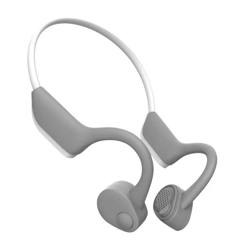 Mr Original J20 Ear Bluetooth наушники с технологией костной проводимости стерео беспроводные наушники 5,0 гарнитура беспроводная Спортивная гарнитура так крутая - Цвет: Серый