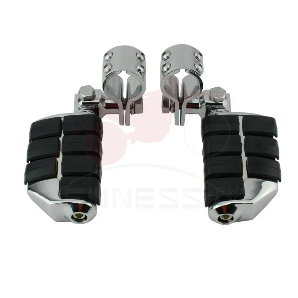 1.25inch 32mm Motorcycle Engine Guard Footpeg Footrest Clamps Mounting Kit For Honda Shadow Aero 750 Suzuki Volusia Boulevard
