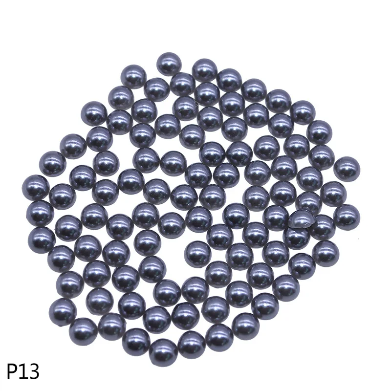 1000Pcs Pearl Stickers Trim Rhinestones for Nails Phone DIY Flatback Manicure Pearl Beaded Appliques Clothes Stickers - Цвет: P13