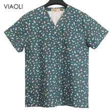 Ветеринарный принт, мультяшная медицинская одежда для похудения, uniforme enfermera uniformes clinicos mujer, стоматологическая спа-Салонная Рабочая одежда