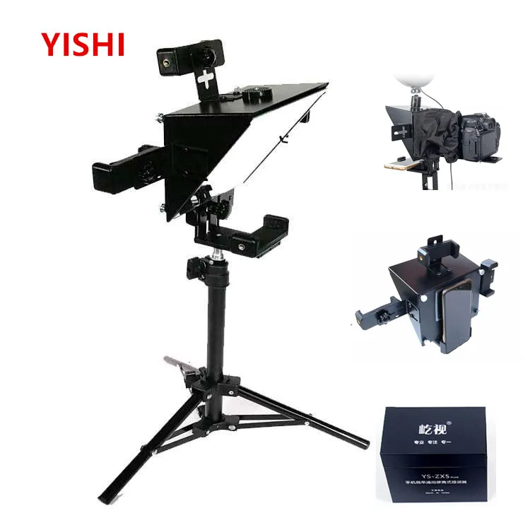 Портативный смартфон YISHI Prompter Teleprompter для новостей интервью в реальном времени