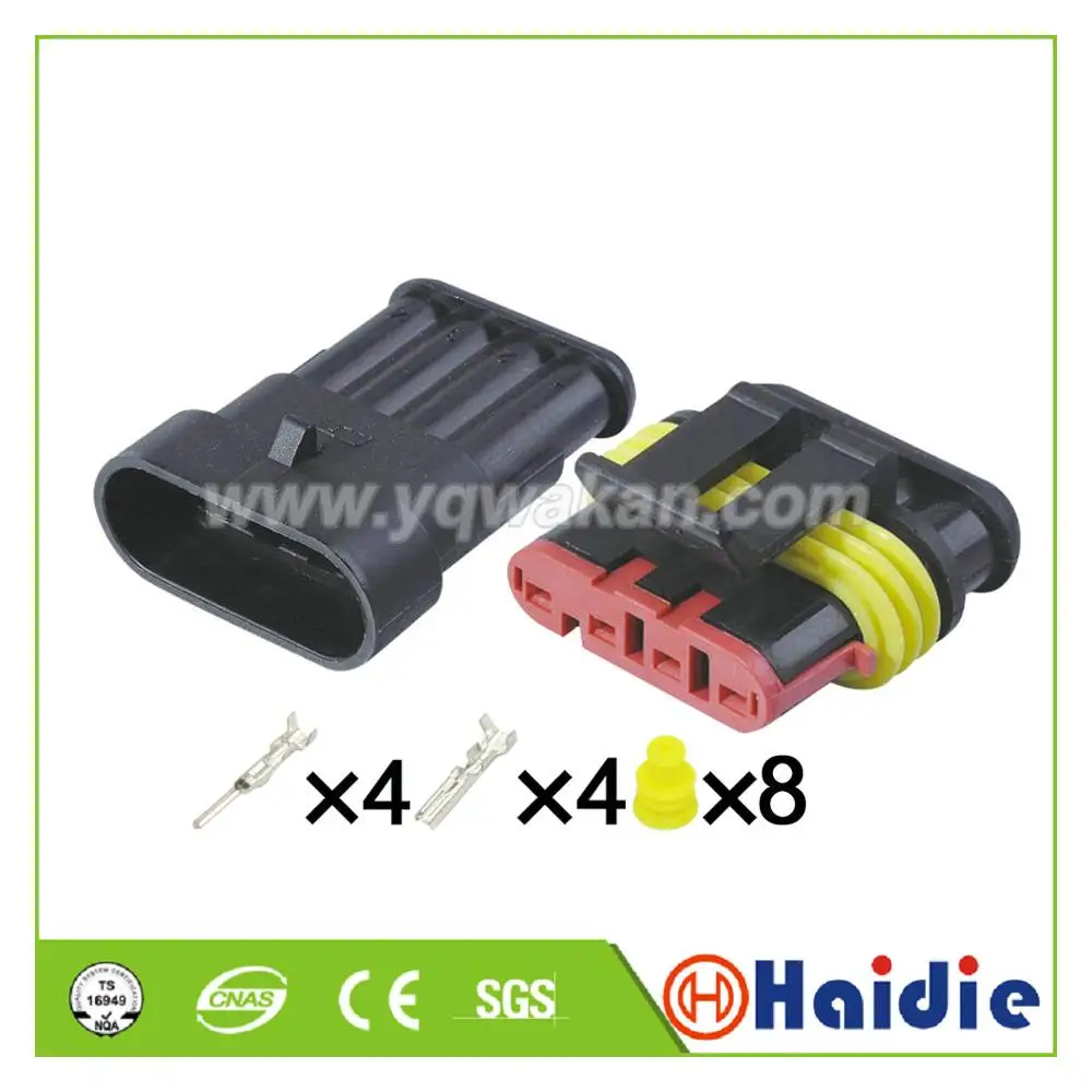 2sets 4pin tyco 1.5 series auto waterproof wire male female connector 282106-1 282088-1 | Обустройство дома