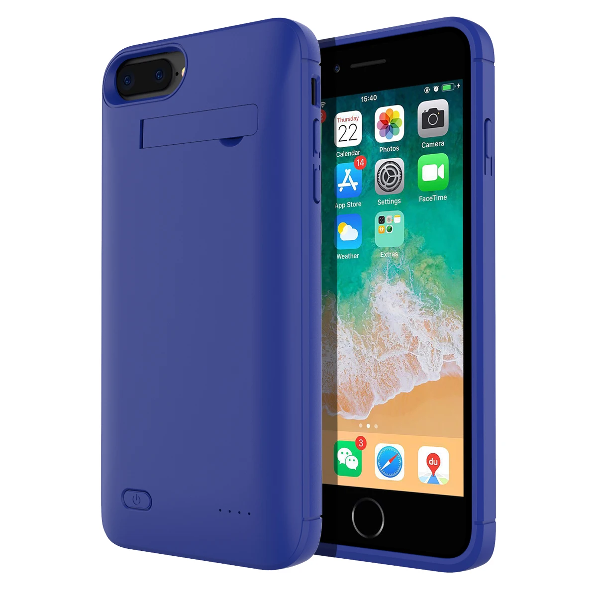 Зарядное устройство аккумулятор чехол для iPhone 7 Plus 8 Plus 4000 мАч задняя крышка для быстрого зарядного устройства защитный чехол для батареи телефона
