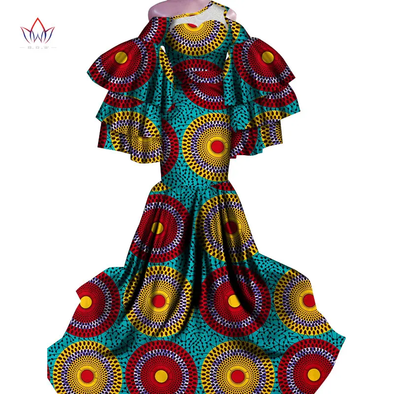Платье Горячая Vestidos Дашики женское платье хлопок Принт традиционная африканская одежда рыбий хвост и земля одежда для женщин WY4336 - Цвет: 7