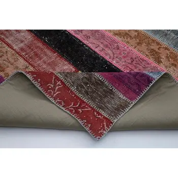 

201x300 Cm Multicolor Handmade Modern Patchwork Rug-7x10 Ft