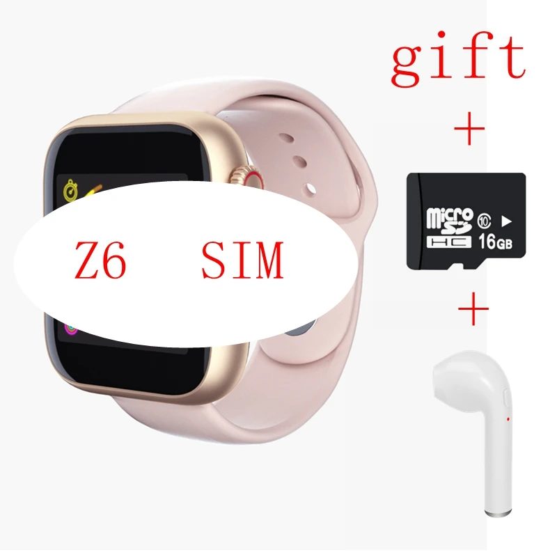 

New Z6 Bluetooth Smart Watch Supports SIM Card Camera Touch Screen Support TF Card For Iphone Xiaomi Samsung PK B57 P70 IWO8
