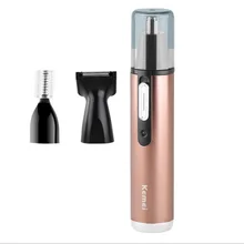 Бюро KM-6661 электробритва для удаления волос в носу триммер мульти-функциональный 3-в-1 нос очиститель для волос