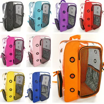 

New Fashion Transparent Pet Bag Panoramic Transparent Shoulder Bag Out Portable Folding Pet Bag Pet Supplies