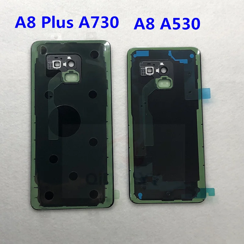 Задняя крышка A8 + стекло для Samsung Galaxy Plus 2018 A730 A730F задняя из стекла Корпус задней