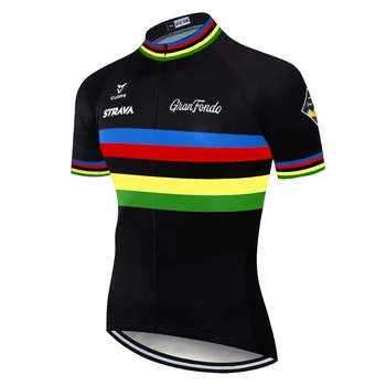 

2020 STRAVA cycling jersey Mountain bike shirt quick dry short sleeve jersey ciclismo 2020 men's breathable maillot