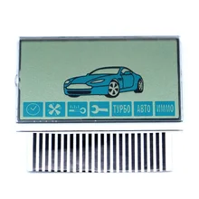 A91 display lcd para starline a91 tela lcd remoto em dois sentidos sistema de alarme carro automático com cabo flexível