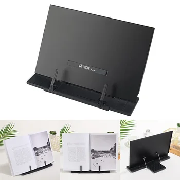 

Lazy Portable Bookend Stand Reading Book Stand with 7 Tilt Adjustable Grooves Recipe Shelf Folding Holder for Music Score Tablet