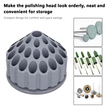 35 Holes 360 Degree Storage Box Grinding Head Rotary Engraving Tool Organizer Needle Tool Storage