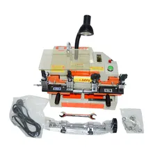 220 V/50 HZ машина для резки ключей многофункциональный штукатурный горизонтальный двойной головкой Keying машина копировально-фрезерный станок для изготовления ключей 100-E1