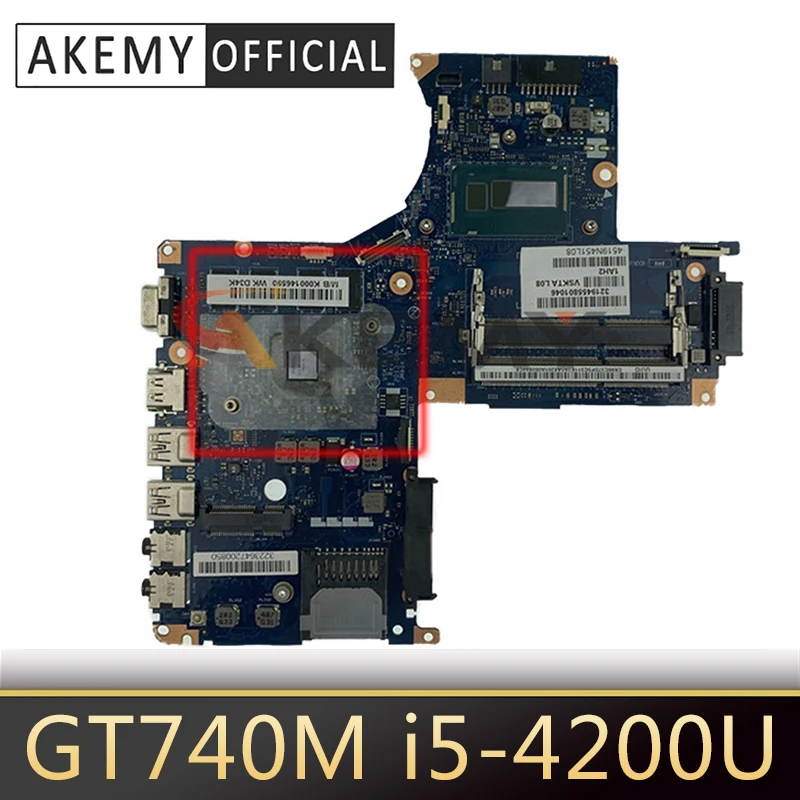 AKEMY VSKTA LA-9865P K000146590 материнская плата для ноутбука toshiba Satellite S40 S40-T S40T-A GT740M i5-4200U