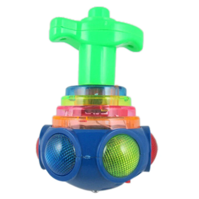 

Hot Colorful Light & Music Gyro Peg-Top Spinning Tops Kids Children Toy