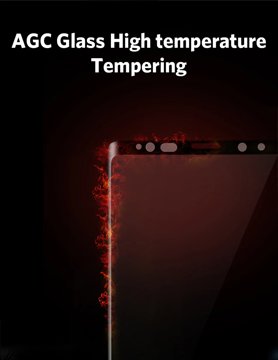 Benks Full Cover Tempered Glass 9H For Samsung Note9 0.3mm Thin Protector Screen Front Film (6)