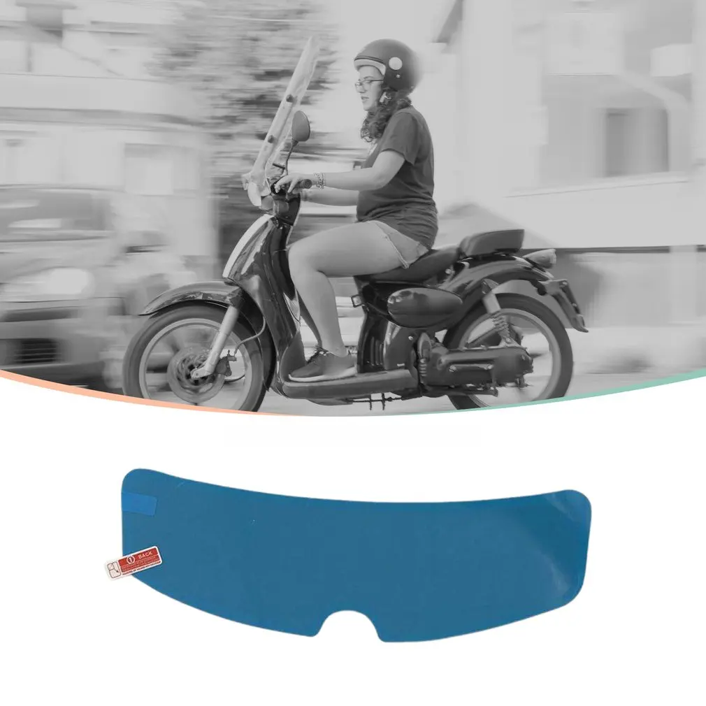 Motorcycle Transparent Visor Film UV Resistance Rainproof Anti Fog