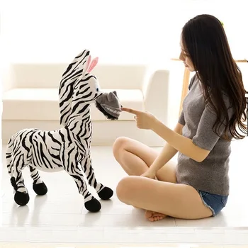 

2020 New Cartoon Zebra Plush Toy Fierce Jungle Brothers Style Doll 25-75cm Kids Girls Birthday Christmas Present Free Shipping